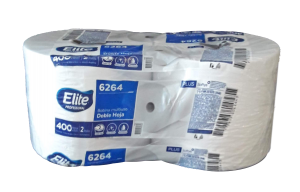 Bobina multiuso ELITE 6264 Professional 6264 Papel multiuso, doble hoja, 25 cm, 400 mts. Pack x 2 unid.