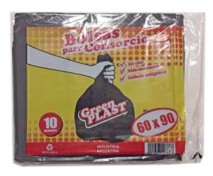 Bolsa p/ Consorcio Sellado antigoteo Tamaño: 60 x 90 cm. Paquete x 10 unidades.