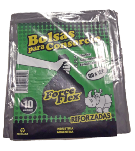 Bolsa Reforzada p/ Consorcio Sellado antigoteo Tamaño: 90 x 120 cm. Paquete x 10 unidades.