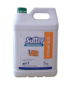 Decapante para pisos STRAIK N.R. - SUTTER Presentación x 5 Kg. Líquido removedor de cera.