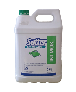 Limpiador p/ alfombras y moquetas INI MOK - SUTTER Presentación x 5 Kg. Sistema inyección-extracción.