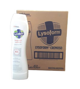 Limpiador en crema LYSOFORM Crema limpiadora sin lavandina. x 450 ml.