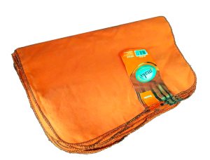 Franela naranja MAKE Tamaño 40 x 50 cm. Paq. x 12 unidades.