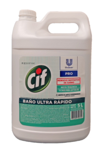 Limpiador CIF - Baños - Ultra rápido - Removedor de sarro - 5 Lt.